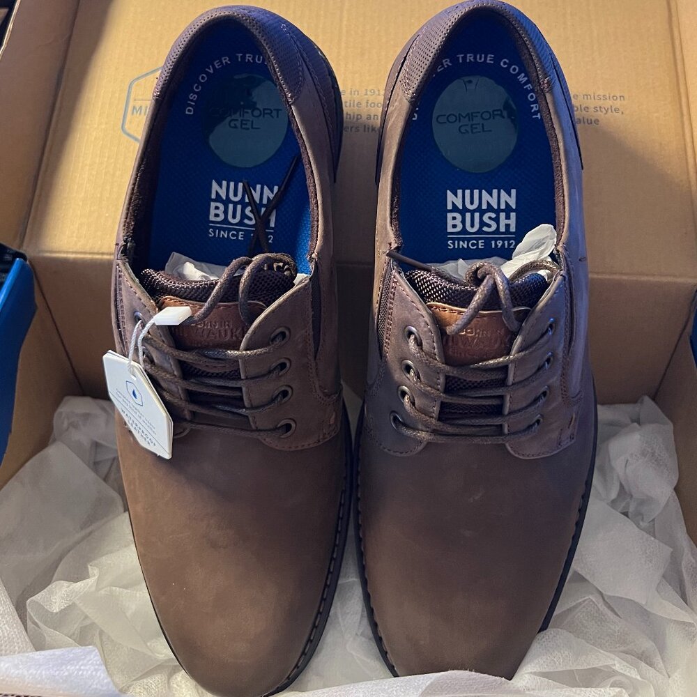 Nunn Bush Denali Waterproof Plain Toe Oxford NIB Size 9M